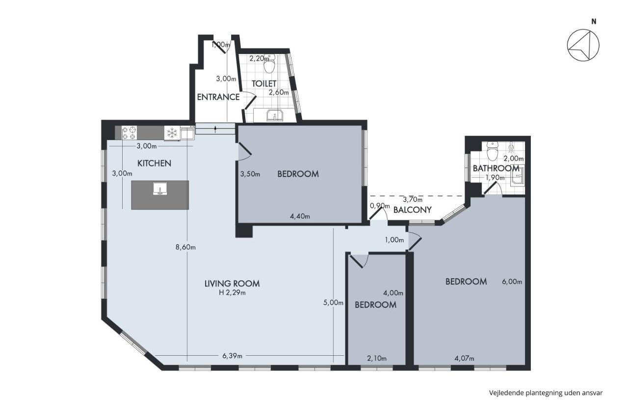Sanders Regent - Chic Three-Bedroom Apartment Near Central Square Copenhague Exterior foto